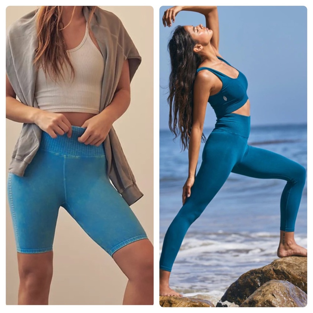 Free People movement good karma leggings and bike shorts